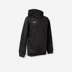 Kinder Feldhockey Hoodie mit Zip - FH500 schwarz von KOROK