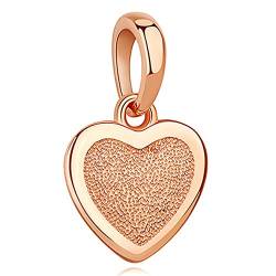 KPERXIS 925 Sterling Silber Rose Gold Stammbaum Der Liebe Katze Anhänger Charm Fit Charms Armband Abstandshalter Perlen, PY1867, von KPERXIS