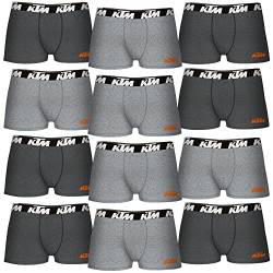 KTM Herren L-Set mit 12 Hellgrau und Dunkelgrau Boxershorts, bunt, Large von KTM