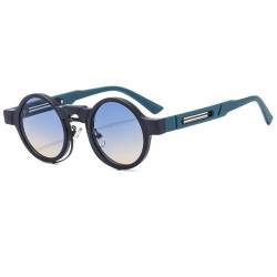 Kleine runde Sonnenbrille, Brillen, Damen und Herren, modische Sonnenbrille, Retro-Punk-Farbverlauf, C3, BH10249 von KTUCN