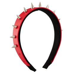 Punk-Spikes-Stirnband, vielseitiges PU-Leder-Haarband für Damen, für den Alltag und Partys, elegant und modisch von KUAIYIJU