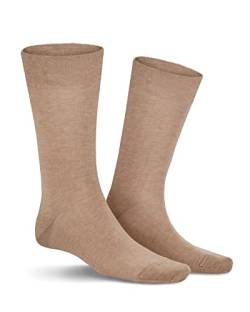 KUNERT Herren Socken Clark druckfreier Bund Beige-mel. 8320 47-50 von KUNERT