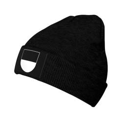 KWQDOZF Wappen der ULM Beanie Unisex Strickmütze Acryl Manschettenmütze Wintermütze Schwarz von KWQDOZF