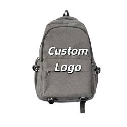 Personalisierter Schulrucksack, Individuelles Logo, Fototext, Großes Fassungsvermögen, Umhängetasche, Männer, Frauen, Studenten, Outdoor, Freizeitgebrauch Color1,30 * 15 * 45CM von KZHPLXQ