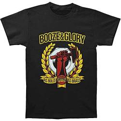 Booze and Glory Men's As Bold As Brass T-Shirt Black L von Kabe