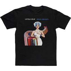 Vintage Little Feat Dixie Chicken Short Sleeve Graphic Men's Tee O-Neck 100% Cotton Casual Unisex T-Shirt Black M von Kabe