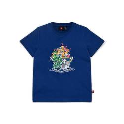 Lego Ninjago T-Shirt für Kinder | Kurzarm | T-Shirt für Jungen | 100% weicher Baumwolle |140 | Dunkelblau von Kabooki