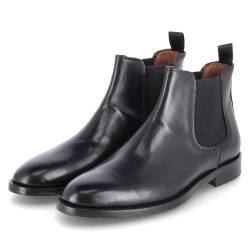 Kaerlek Herren Chelsea Boots Schwarz Glattleder 42 von Kaerlek