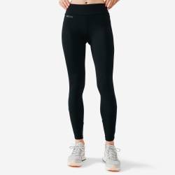 Laufhose lang Damen - Warm schwarz von Kalenji