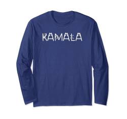 Kamala-Katzen-Typografie Langarmshirt von Kamala Cat Tees