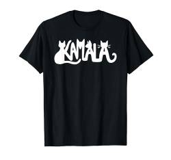 Kamala-Katzen-Typografie T-Shirt von Kamala Cat Tees