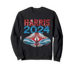 Kamala Harris Wahl-Sneaker 2024 Präsident Comma La 'La Sweatshirt von Kamala Harris 2024 President Comm La Funny