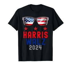 Harris Walz 2024 Retro Vintage US Präsidentschaftswahl 2024 T-Shirt von Kamala Harris Tim Walz President 2024