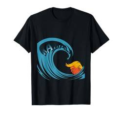 Trump Washed Away von Kamala Wave in Creative Art T-Shirt von Kamala the Wave