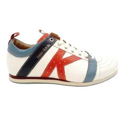 Kamo-Gutsu Herren Sneaker Freizeitschuhe - TIFO 042 - Bianco + Rio Lobo (Weiß, EU Schuhgrößensystem, Erwachsene, Herren, Numerisch, M, 41) von Kamo-Gutsu