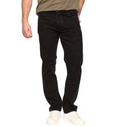 KANDOR Herren Jeans – Regular Fit Stretchjeans für Männer, Straight Denim Hose, Stretch Herrenhosen, Klassische Männerjeans aus 98% Baumwolle (Black-W34/L34) von Kandor