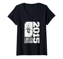 Damen Kanuten Ruderer Jahrgang 2015 Geburtstag Kanu-Rudern Kanuten T-Shirt mit V-Ausschnitt von Kanu BOOT KANU Zubehör Geschenke Shirts