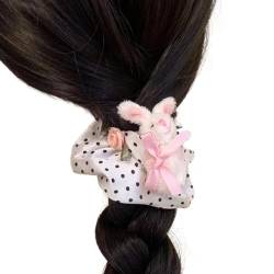 Sweet Hair Rope Hair Buns Scrunchies Elastic Hair Tie Oversized Hair Scrunchy Elegant Hairband Female Accessories Elastic Hair Scrunchy von Kaohxzklcn