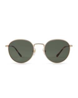 Kapten & Son Sonnenbrille London Gold Green | Unisex | Stylische Sunglasses aus ausgewählten Materialien | Zuverlässiger Sonnen- und UV-Schutz | Rahmenbreite: 135,5mm von Kapten & Son