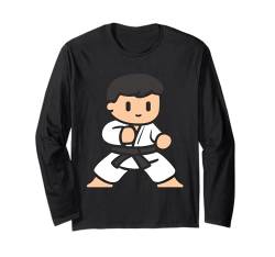 Kinder Niedliches japanisches Kampfkunst Outfit Karate Langarmshirt von Karate japanische Kampfkunst. Lustiges Karateka