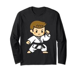 Kinder Niedliches japanisches Kampfkunst Outfit Karate Langarmshirt von Karate japanische Kampfkunst. Lustiges Karateka