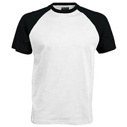 Kariban Herren T-Shirt mehrfarbig weiß / schwarz Large von Kariban
