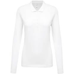 Schmal geschnittenes Damen-Poloshirt Kariban piqué blanc von Kariban