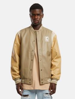 Karl Kani OG Block Fake Leather College Jacket von Karl Kani