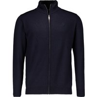 KARL LAGERFELD Herren Cardigan blau Merinowolle unifarben von Karl Lagerfeld