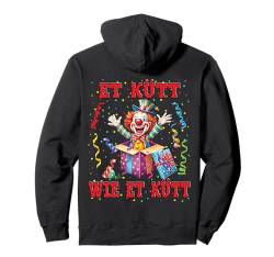 Clown Köln Et Kütt Wie Et Kütt Kölsch Karnevalskostüm Clowns Pullover Hoodie von Karneval Faschingskostüm Clown Kostüm Gesicht