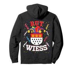 Köln Rut und Wiess Rot Weiss Karneval Outfit Kölsch Kostüm Pullover Hoodie von Karneval Kostum Fasching Köln Damen und Herren