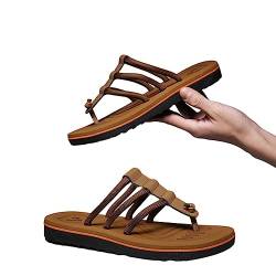 Kasmole Herren Strandsandalen - Schnell trocknende flache Sommersandalen | Für Frauen und Männer Sommer flache rutschfeste Pool Flip-Flops Freizeitschuhe von Kasmole