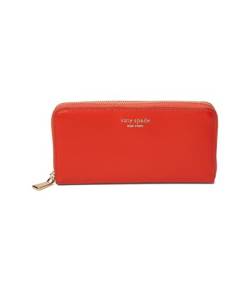 Kate Spade New York Damen Morgan Saffiano Leder Zip Around Continental Wallet, Red Berry, Carry-On 20-Inch, Morgan Continental Geldbörse aus Saffiano-Leder mit umlaufendem Reißverschluss von Kate Spade New York