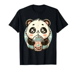 Kawaii Panda trinkt Boba Bubble Tee Süß Anime für Kinder T-Shirt von Kawaii Chibi Panda Bear Bubble Tee Boba Outfits
