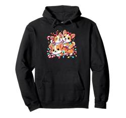 Kawaii Anime Corgi Puppy Weihnachten Kinder Damen Herren Pullover Hoodie von Kawaii Christmas Tees