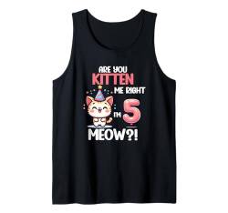 Kawaii Anime Cat Birthday Five Kinder Damen Tank Top von Kawaii Tees