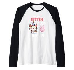 Kawaii Anime Katze Geburtstag Acht Kinder Damen Raglan von Kawaii Tees