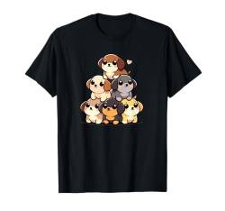 Kawaii Anime Puppy Dog für Kinder, Damen T-Shirt von Kawaii Tees