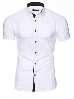 Kayhan Herren Kurzarm Hemd Florida White 3XL von Kayhan