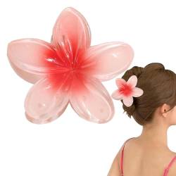 Blumen-Haarspangen – Plumeria Haarspangen für dickes Haar, bunte Blumen-Haarspangen, Urlaubsgeschenke für Mädchen, Frauen, Krallen für dickes und dünnes Haar, Pink von Kbnuetyg