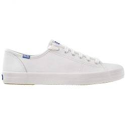 Keds Damen Kickstart Lea Blue Sneaker, Weiß (White), 40 EU von Keds