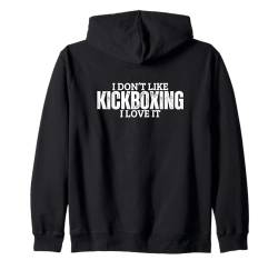 Ich liebe Kickboxen Lustiger stolzer Kickboxer Kapuzenjacke von Kickboxing Passion For Kickboxer