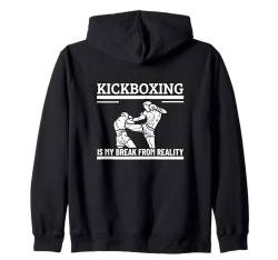 Kickboxing Is My Break From Reality Lustiger Kickboxer Kapuzenjacke von Kickboxing Passion For Kickboxer