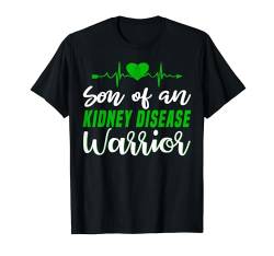 Nierenerkrankungen Bewusstsein Sohn Green Ribbon Support Family T-Shirt von Kidney Disease Awareness Products (Lwaka)