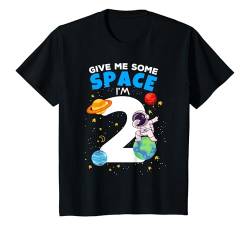 Kinder 2 Jahre alter Weltraum Solar Astronaut Dabbing 2. Geburtstag Party T-Shirt von Kids 2 Space Boys Astronaut 2nd Birthday Girls
