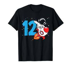 12. Geburtstag Jungen 12 Jahre alt Astronaut Geburtstag T-Shirt von Kids Birthday Astronaut Space Rocket Gifts