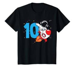 Kinder 10. Geburtstag Jungen 10 Jahre alt Astronaut Geburtstag T-Shirt von Kids Birthday Astronaut Space Rocket Gifts