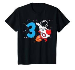 Kinder 3. Geburtstag Jungen 3 Jahre alt Astronaut Geburtstag T-Shirt von Kids Birthday Astronaut Space Rocket Gifts