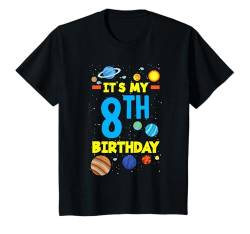 Kinder 8. Geburtstag Jungen 8 Jahre alt Astronaut Geburtstag T-Shirt von Kids Birthday Astronaut Space Rocket Gifts