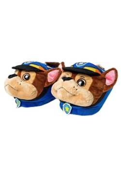 Kids2Go PawPatrol Chase 3D-Hausschuh mit flauschigen Applikationen in Blau | Kindergrößen 25/26 von Kids2Go